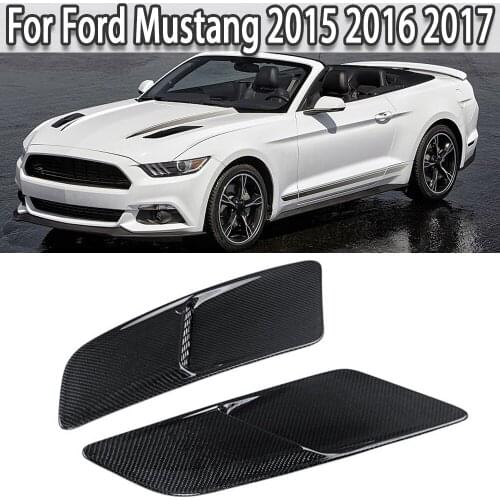 K-Car Front Hood Insert Vent Air Intake Scoop Bonnet Trim Panel Carbon Fiber Style For Ford Mustang 2015 2016 2017