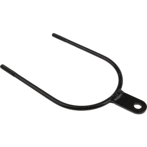 Scooter License Plate Mounting Frame Bracket Black Carbon Steel Holder Rack