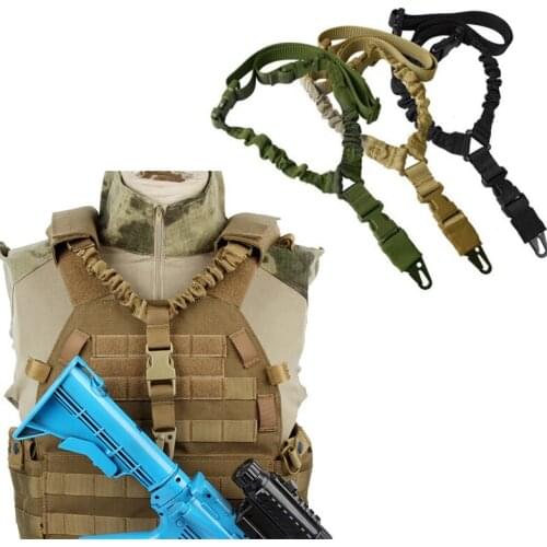 Outdoor Tactical Single Point Rifle Sling Shoulder Strap Nylon Adjustable Paintball Military Gun Belt Army Hunting Accessories