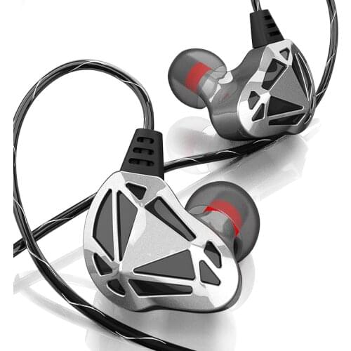 AK7 Newest Headset In-Ear Earphone Game HIFI Bass Noise Cancelling Earbuds With Mic QKZ For 3.5mm Smartphones MP3