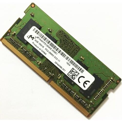 Micron DDR4 RAMS Memory 4gb 2666mhz DDR4 4GB 1Rx16 PC4-2666V-SC0-11 DDR4 2666 4GB laptop memoria rams