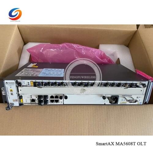 Original New Hua Wei 16Ports Ma5608T Mini Olt Fttb/Fttc/Ftth Gpon Olt 10G Ma5608T Ac+Dc Power Supply 16 Ports Gpfd C+ Plates
