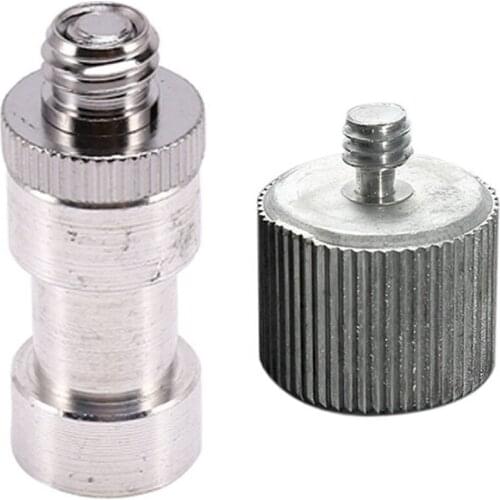 1Pcs 5/8 Inch Female To 1/4 Inch Male Microphone Stand Adapter & 3Pcs 1/4 Inch 3/8 Inch Tripod To Light Stand Adapter