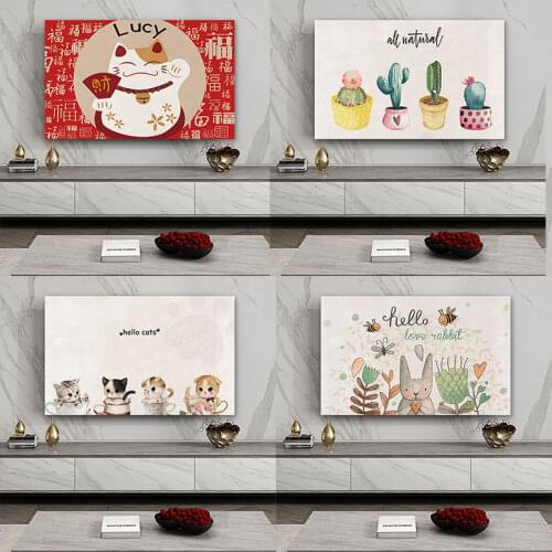 AUX Nordic TV set dust cover computer Anime cloth Textile hanging cloth cover towel LCD TV cover cloth 19inch-80inch