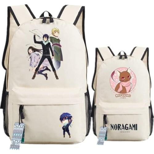 Noragami ARAGOTO YATO Women Backpack Mochila Feminina Canvas School Bags Oxford Travel Bagpack Unisex Harajuku Laptop Backpack