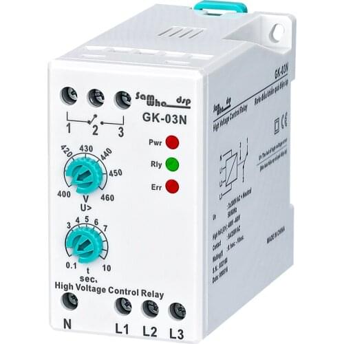 Phase Failure High Voltage Analogue Adjustable Protection Relay (With Neutral Wire)