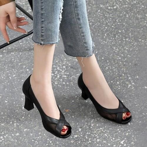 Summer Women Sandals High Heel Shoes Peep Toe Mesh Breathable Sexy Wedding Party Zapatos De Mujer Plataforma Sadalias Femininas