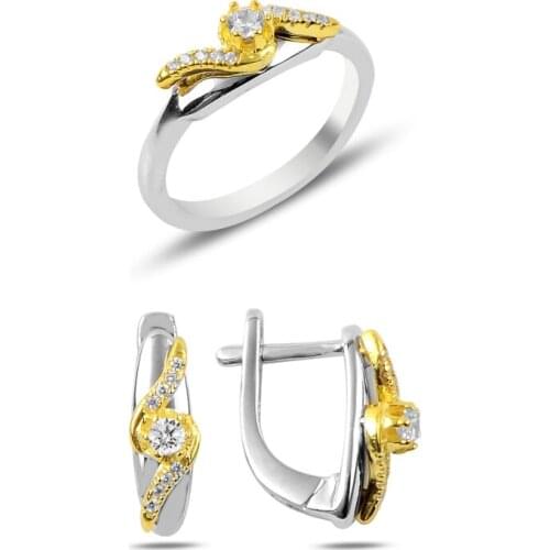 Silverlina Silver Zircon Stone Set