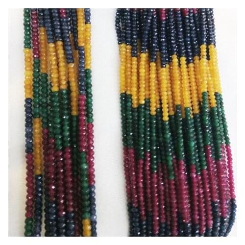 Vintage Classic Natural Stone Beads 2*3mm Stone for Jewelry Delicate Emeralds Rubies Sapphires Citrines Beaded DIY Jades
