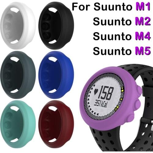 For Suunto M1 M2 M4 M5 Sports Smart Watch Silicone Protective Sleeve Anti Collision Bumper Protective Shell Cover Case For M5