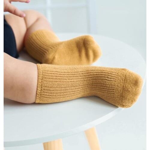 12pair/lot Fashion Cheap Toddler Children Baby Solid Colors Cotton Newborn Short Sock Warm Leg Childrens Newborn Socks