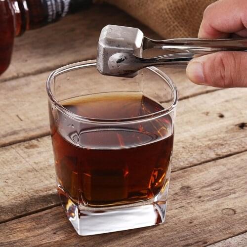 304 Stainless Steel Frozen Ice Metal Ice Whisky Ice Stone Bar Creative Decanter Red Wine Gifts Bar Supplies