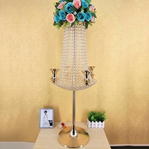 90cm Tall Wedding Candelabras Flower Stand Table Center Wedding Decoration 10pcs/lot