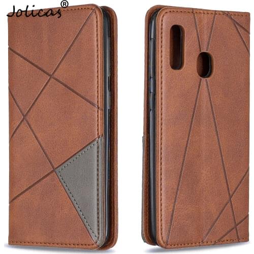 Rhinestone Cases For estojo Samsung A20E Geometry Phone Etui Case sFor Samsung Galaxy etui A10E Coverage Wallet Flip Case Case