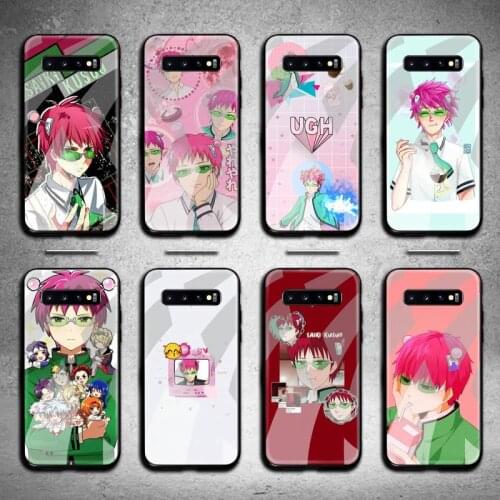 The Disastrous Life of Saiki K Saiki Kusuo Phone Case Tempered Glass For Samsung S20 Plus S7 S8 S9 S10 Note 8 9 10 Plus