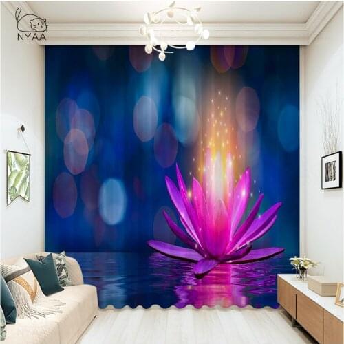 Chinese Lotus Bathroom Curtains Europe Curtains For The Room Home Decoration Accessories Modern Kitchen Curtains Micro Shading