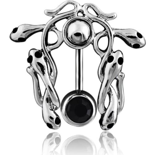 Sexy Belly Button Rings Dangle Surgical Steel Cool Crystal Belly Piercing Ring Simple