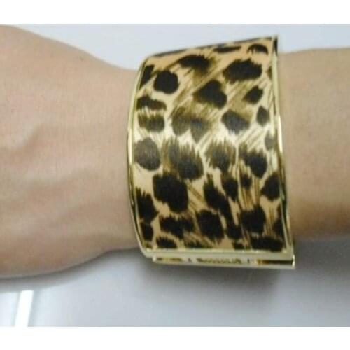 Leopard vintage cool bangles for women party wear fj139