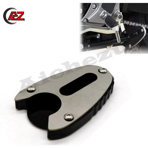 Motorcycle Part for SUZUKI Gladius SFV 650 SFV650 2009-2018 CNC Kickstand Kick Side Stand Foot Extension shoe Enlarger Plate Pad