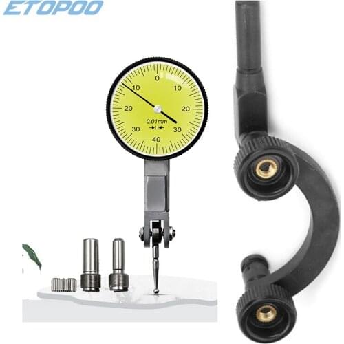 8mm Rod Dial Indicator Base Stand Center Finder Measurement Tool Support Half Round Combination Test Dial Indicator Arc Holder