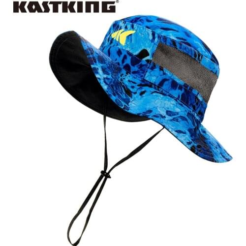 KastKing Sun Protection Fishing Hat Breathable Outdoor Sports Hat Fishing Cap with Adjustible Chin Strap Fishing Apparel