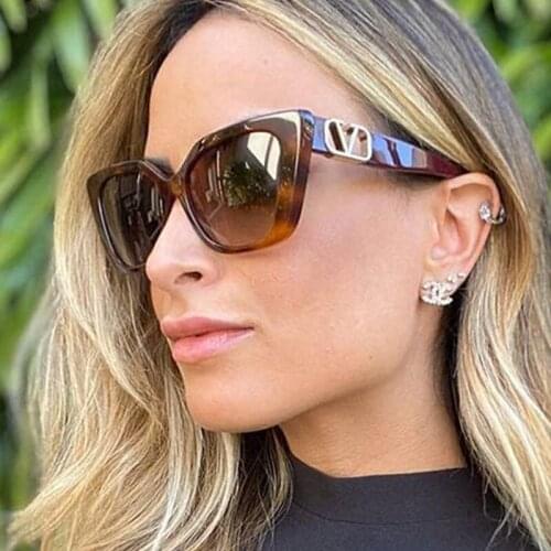 New Luxury Cat Eye Square Sunglasses Women 2021 Vintage Sun Glasses Men Punk Sunglass Oculos Feminino Lentes Gafas De Sol UV400