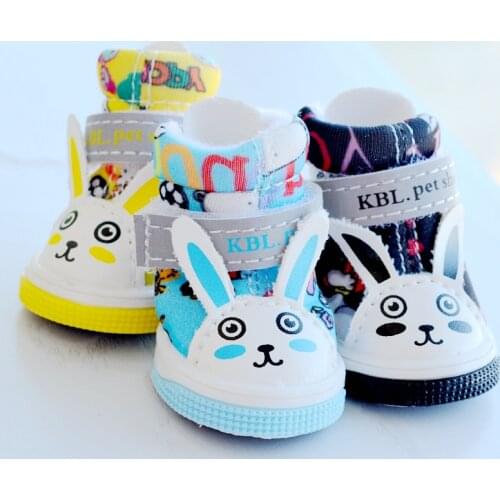 Luminous Reflective Chihuahua Dog Shoes Winter Warm Non Slip Small Puppy Animal Protective Pet Foot Wear Boots Grooming Goods