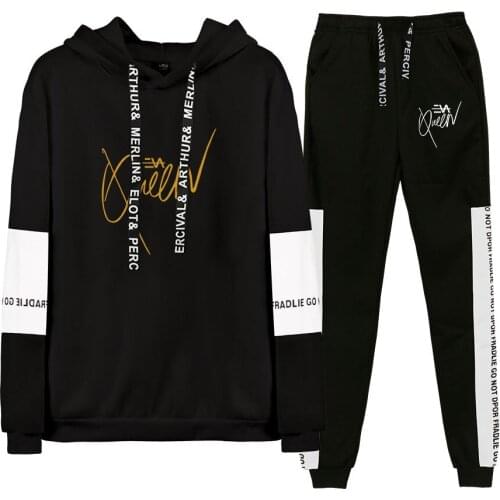 Eva Queen Hoodies Men/Womens Two Piece Set Sweatshirts tops and Sweatpants Eva Queen Hooded boy/girls plus size tops sudaderas