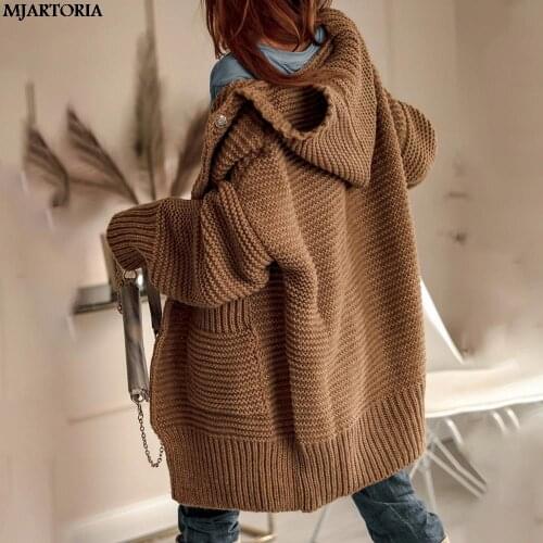 Oversized Sweater Cardigan Women Free Size Loose Vintage Female Clothes Batwing Sleeve Knitted Sweater Outerwear Jacket Coat