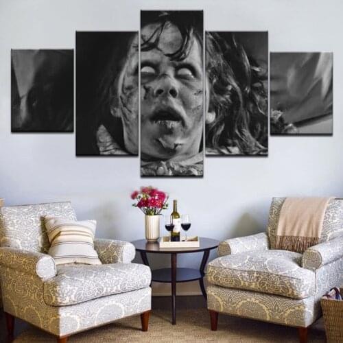 5 Panel Horror Movies The Evil Dead Wall Art Picture Home Decoration Living Room Canvas Print Wall Picture Printing On Canvas