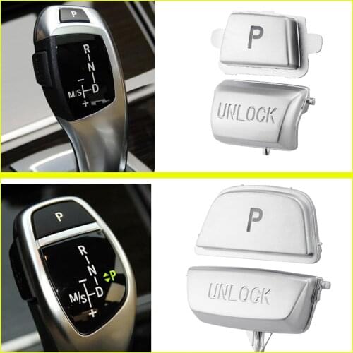 ABS Interior Electronic Gear Shift P UNLOCK Button Cover Trim For BMW 1 2 3 4 5 7 Series F30 F10 F11 F01 F02 X1 X2 X3 X4 LHD