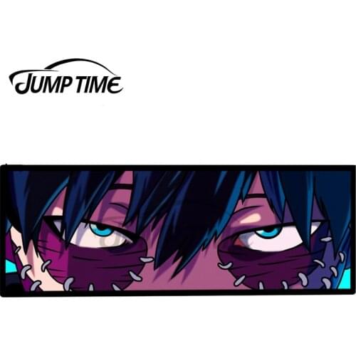 Jump Time 13 x 3.6cm My Hero Academia Dabi Peek Anime Car Stickers Graffiti Motor Personality Laptop Race Car Decor Window Decal