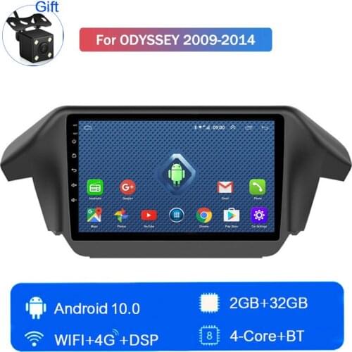 Hot Android 10 Car Radio Autoradio stereo Quad Core ROM 32GB central multimidia for Honda Odyssey 2009 2010 2011 2012 2013 2014