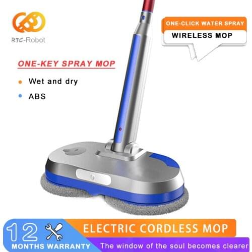 Wireless Hand Push Household Electric Mop Multi-Functional One-Click Water Spray Mop
