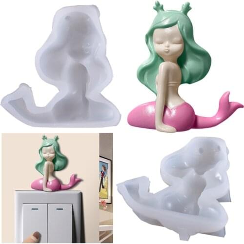 Human Body Decorative Epoxy UV Silicone Mould Mobile Phone Accessories Pendant Decorations All Mirrors Uncoated