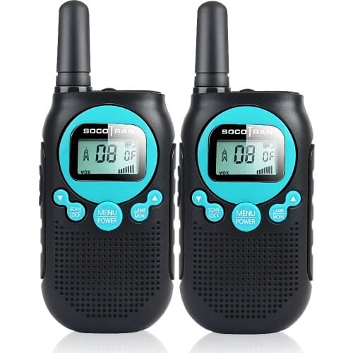 SOCOTRAN SC-R40 child walkie talkie 2 pcs PMR446 license free RADIO 8CH two way radio amador Privacy code rechargeable battery