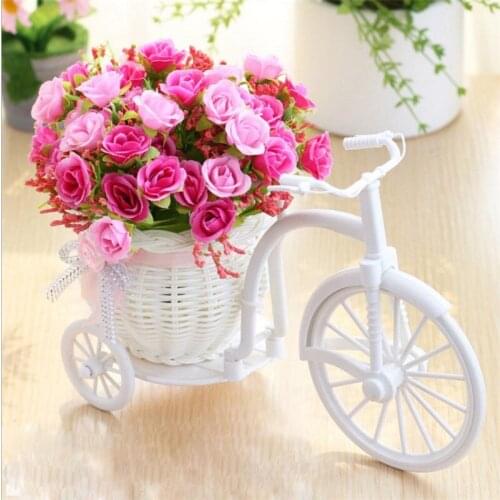 Artificial Flowers Silk Flowers Roses Plastic Rattan Floats Home Simulation Ornaments Fake Flowers Display Home Decoration