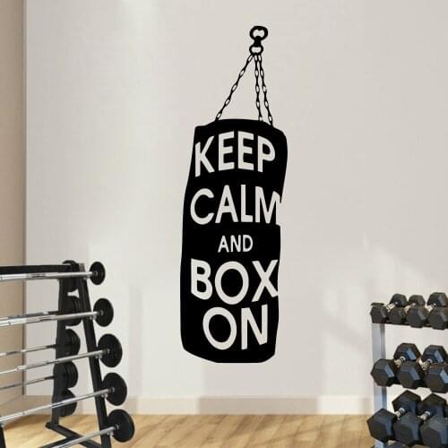 Exquisite Boxing Keep Calm and box on Wall Sticker Home Decoration Accessories Kids Room Decoration Art Mural
