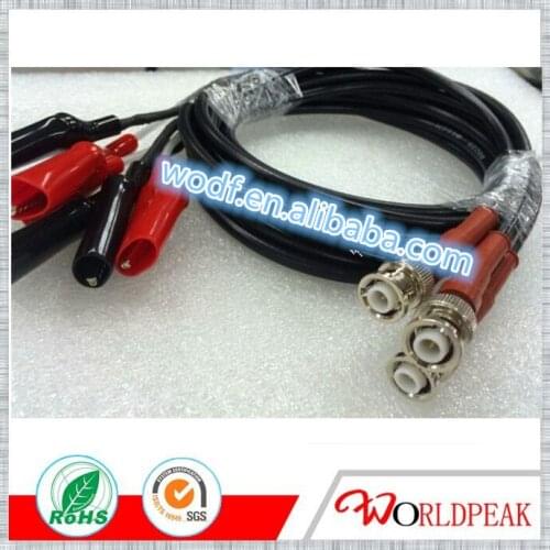 SHV male to alligator cables with 1.5M RG223 double shielded Cable assembly