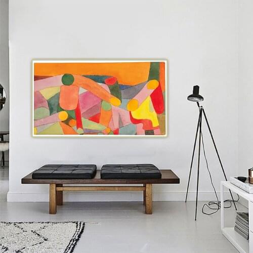Paul Klee Canvas Oil Painting"Untitled I"Western Art Decor Poster Wall Aesthetic Backdrop Home Room Interior Decoration