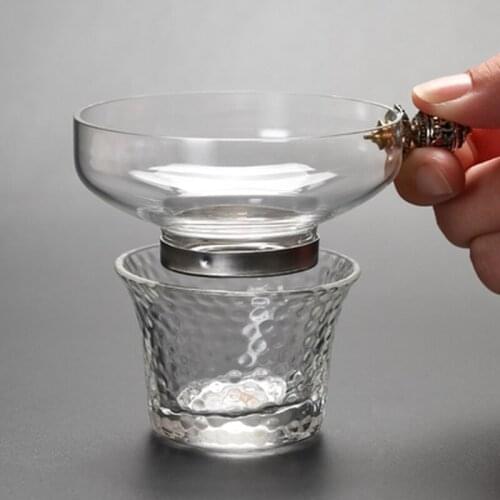 Chinese Kongfu Puer Tea Cup Ceremony Utensils Leaf Glass Tea Strainer Leak Filter Colander Teaware Accessories