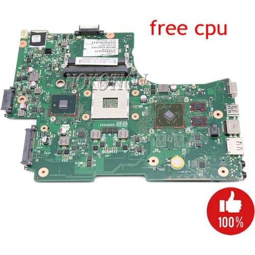 NOKOTION V000218130 Mainboard For Toshiba Satellite L650 L655 Laptop Motherboard HM55 DDR3 HD4500 gpu Free cpu