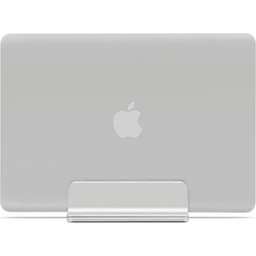 Newest Fashion Silver Aluminum Alloy Firm Bracket for Macbook Air Pro Retina 11 12 13 15 Vertical Base Stand for IPAD PC Stand