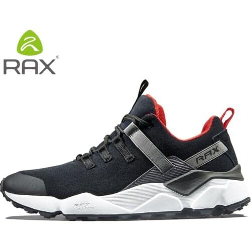 RAX New Mens Hiking Shoes Leather Waterproof Cushioning Breathable Shoes Women Outdoor Trekking Backpacking Travel Shoes Men