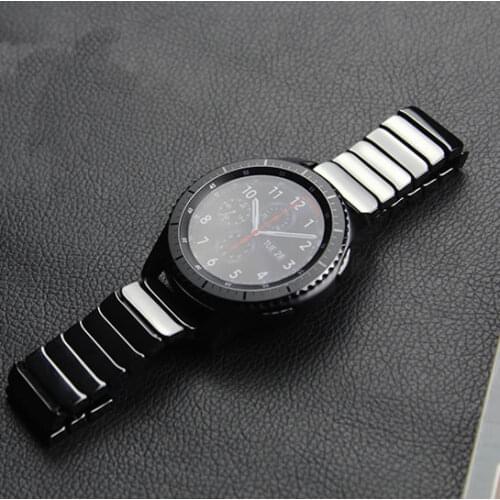 100% Full Ceramic Watch Band For Huami Amazfit Wrist Strap For Samsung Gear S3 Watchbands For Samsung Galaxy Watch Wrist Band