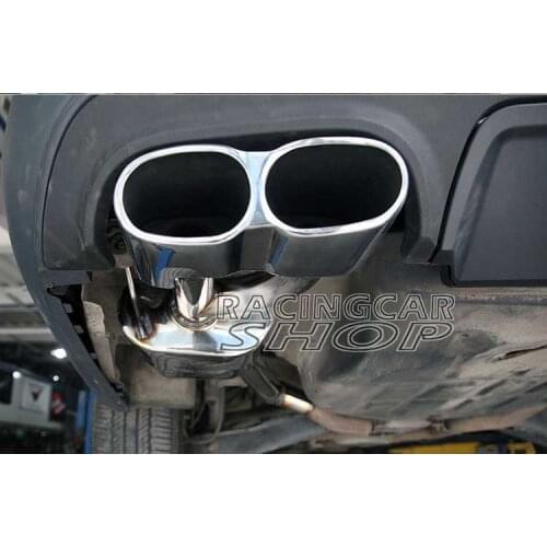 S65 AMG STYLE CHROME QUAD EXHAUST MUFFLER TIPS PIP 1PAIR for Mercedes Benz W221 S-Class M114W