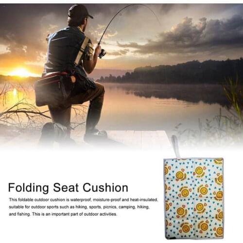 Folding Seat Cushion For Picnic Waterproof Ultra-light Washable Moisture-proof Folding Thick Outer Oxford Cloth Foam Mat