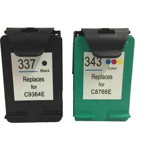 Vilaxh Replacement Ink Cartridge for hp 337 343 For hp Photosmart C4180 C4190 D5160 5940 6940 6980 D4160 6310 6315 2570