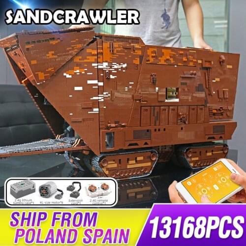 Mould King Building Blocks model Toys The Cavegod UCS Sandcrawler Assembly Model Bricks Kids Educational DIY Toys Birthday Gifts