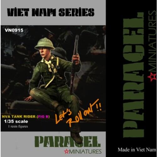 1/35, NVA tank rider, Resin Model Soldier GK, Vietnam War, Unassembled and unpainted kit